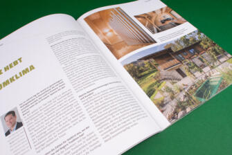 aufgeschlagene Klebebindung