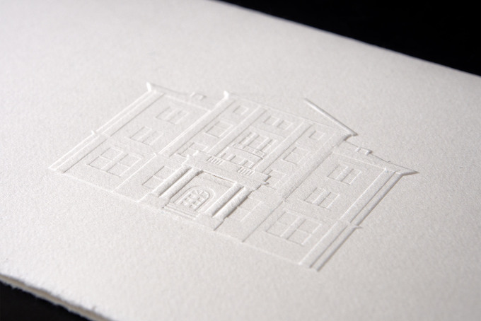 Beispiel 3D Prägung auf Papier