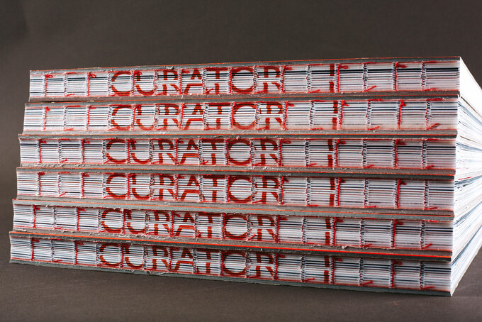 Steifbroschur als offene Fadenheftung