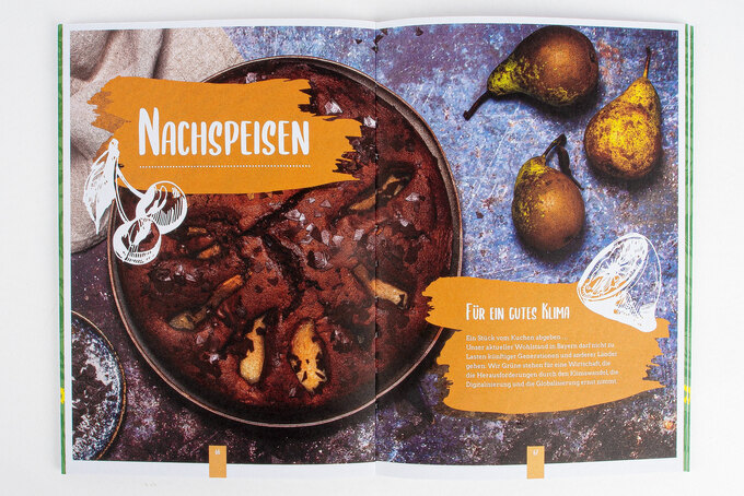 Kochbuch aufgeschlagen