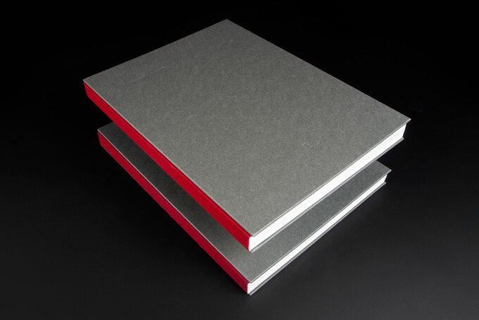 Steifbroschur mit Leinenfälzel