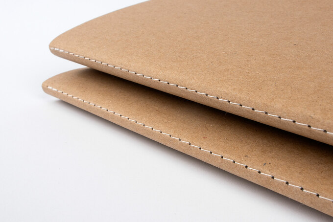 Steppstichheftung mit weißem Faden