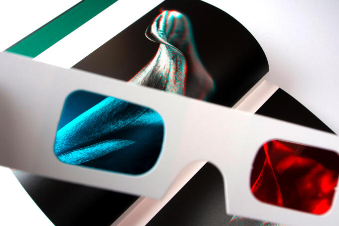3D Brille für ein Buch