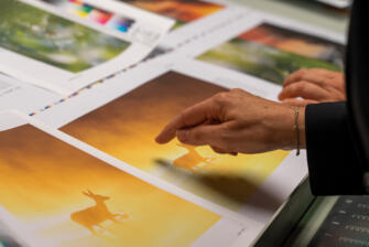 Druck auf Naturpapier