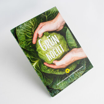 Kochbuch als offene Fadenheftung